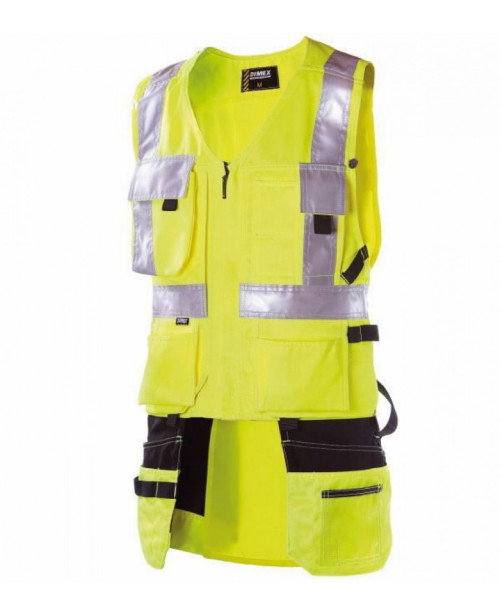 Жилет 6320 со светоотражателями, желтый, XL, Dimex