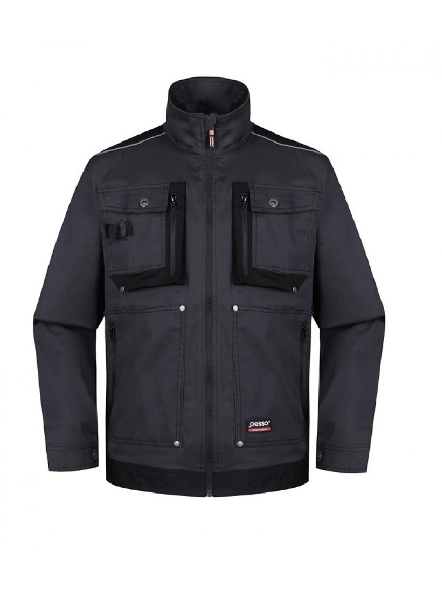 Куртка Stretch, темно-серая, Pesso